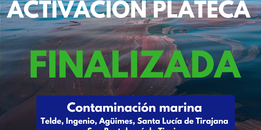 FINALIZADA LA ACTIVACIÓN PLATECA POR CONTAMINACIÓN EN EL AGUA MARINA-GRAN CANARIA 17-3-25