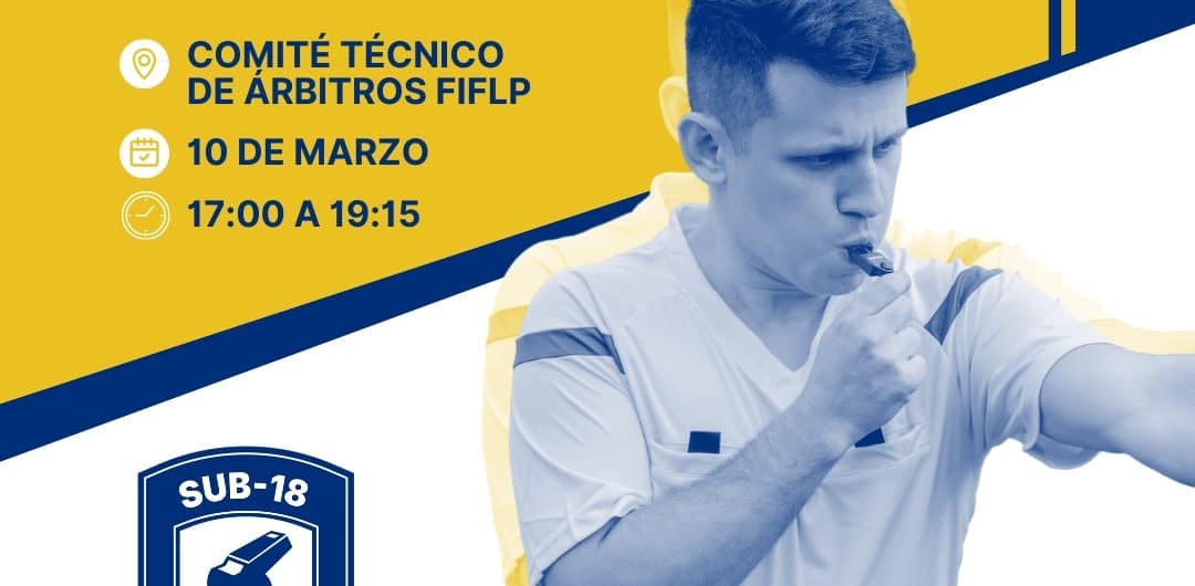 FOTO. Cartel anunciador de la acción Árbitros Sub-18, del proyecto Ganar, en Gran Canaria