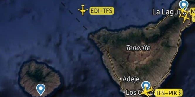 INCIDENTES EN UN AVIÓN EN EL TRAYECTO NEWCASTLE-TENERIFE SUR 14-3-25