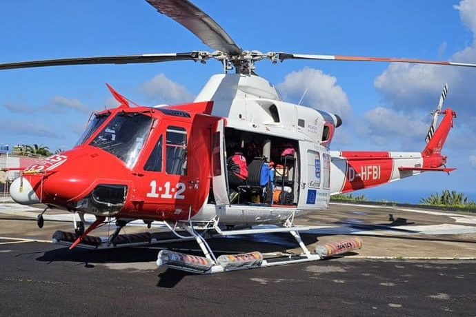 Sucesos.- Rescatado por un helicóptero del GES un senderista de 86 años tras un problema de salud en Adeje (Tenerife)