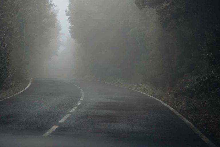090425 Carretera de La Gomera durante temporal de lluvias