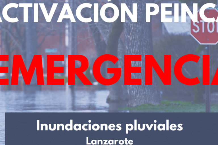 ACTIVACIÓN DEL PEINCA-INUNDACIONES PLUVIALES EN LANZAROTE 12-4-25