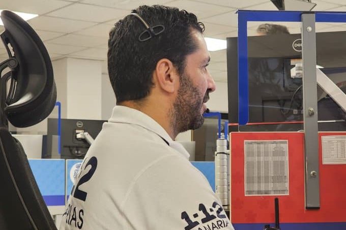 AFECTADO POR INHALACIÓN DE HUMO EN UNA NAVE INDUSTRIAL EN AGÜIMES-GRAN CANARIA 17-4-25