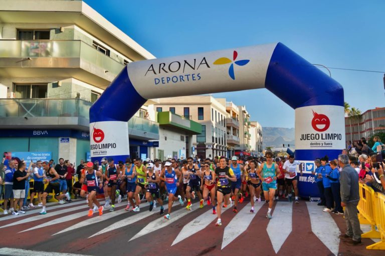 Arona. Medio Maratón Las Galletas.Salida