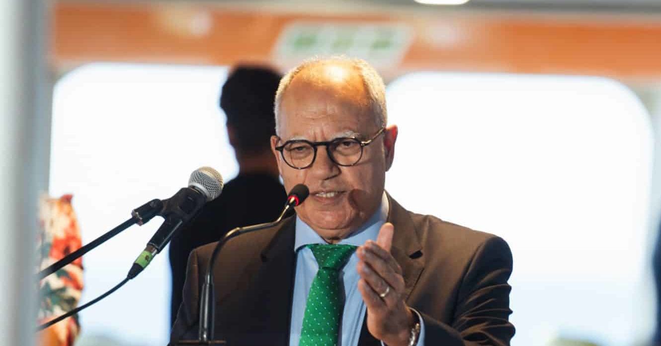Casimiro Curbelo durante un acto