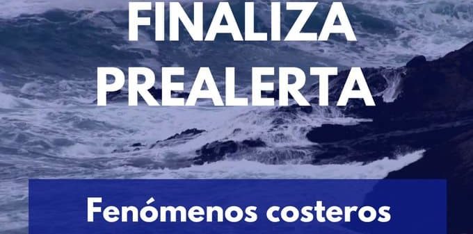 FINALIZA LA PREALERTA POR FENÓMENOS COSTEROS EN CANARIAS 10-4-25