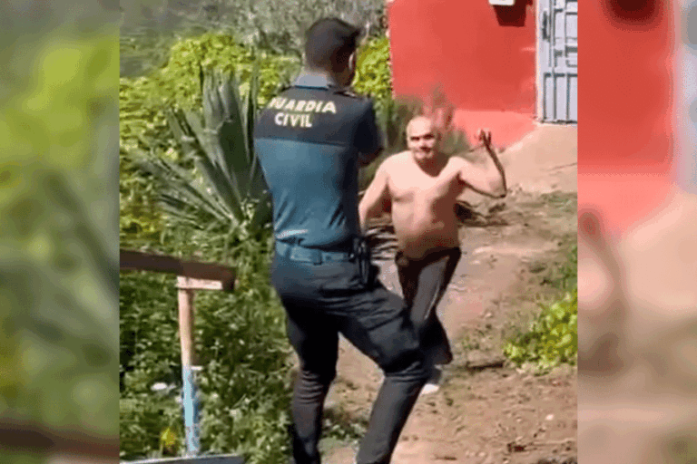 INDIVIDUO AMENAZA CON UN CUCHILLO A DOS GUARDIAS CIVILES 27-4-25