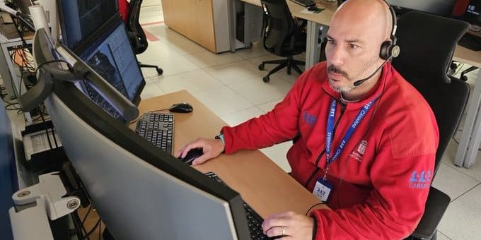 MOTORISTA HERIDO TRAS SUFRIR UNA CAÍDA EN LA TF-5, A LA ALTURA DE GUAJARA-LA LAGUNA 25-4-25