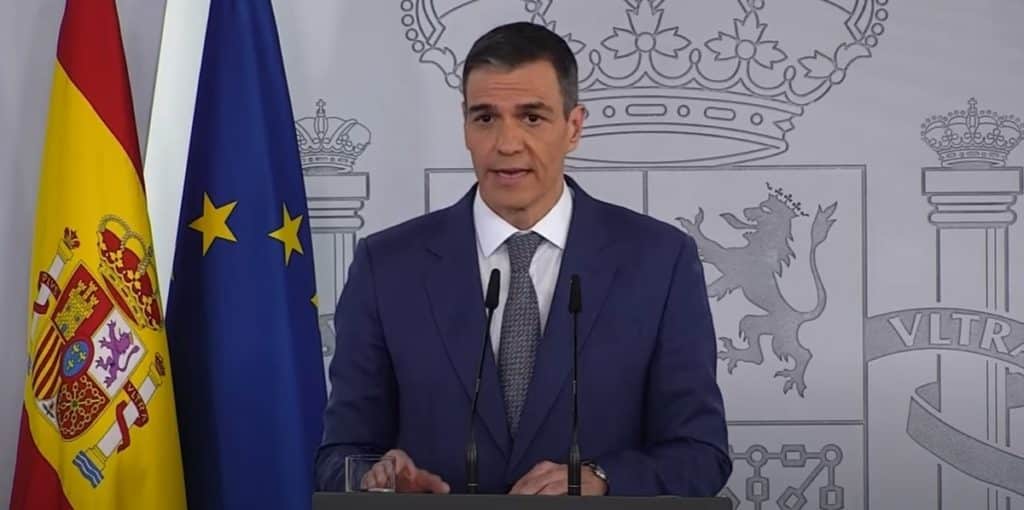 El presidente del Gobierno, Pedro Sánchez