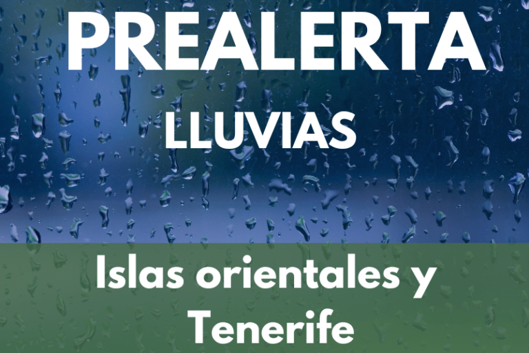 PREALERTA POR LLUVIAS EN CANARIAS 11-4-25