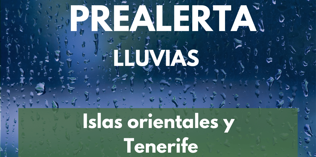 PREALERTA POR LLUVIAS EN CANARIAS 11-4-25