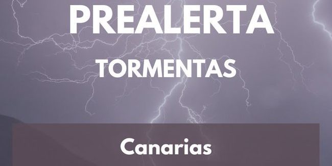 PREALERTA POR TORMENTAS EN CANARIAS 8-4-25