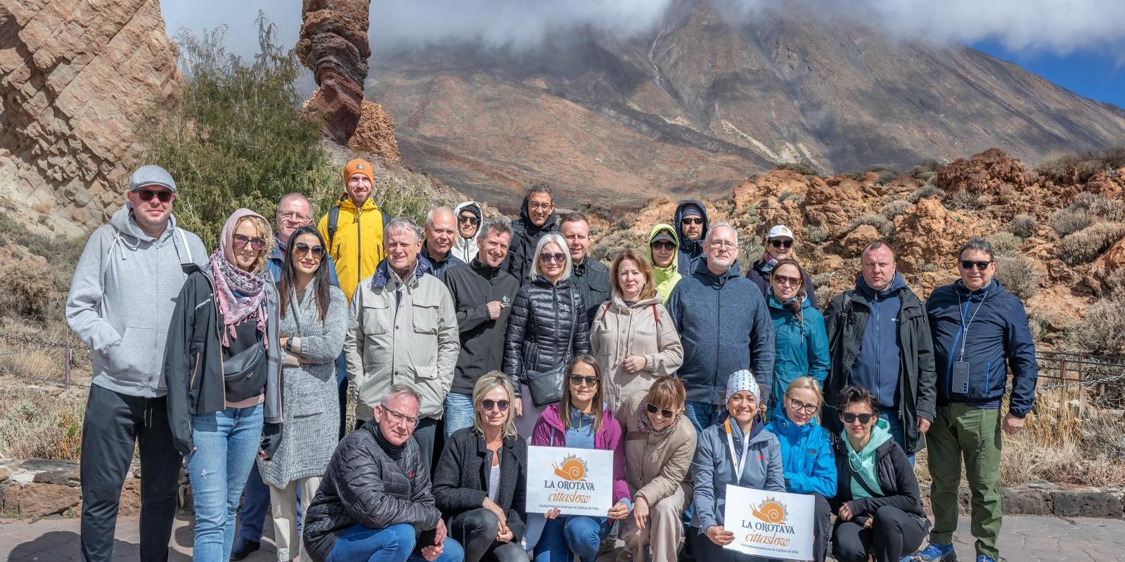 delegaciones visitando el Parque Nacional
