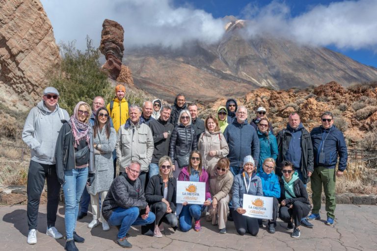 delegaciones visitando el Parque Nacional
