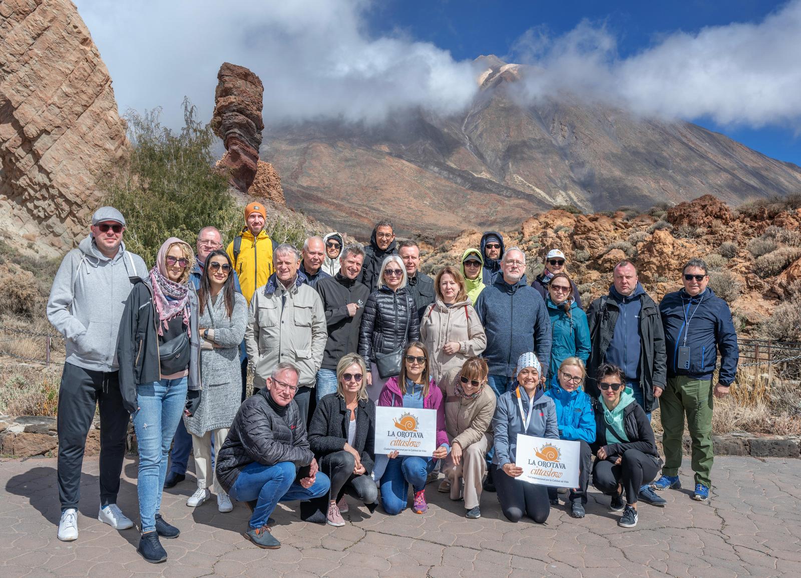 delegaciones visitando el Parque Nacional
