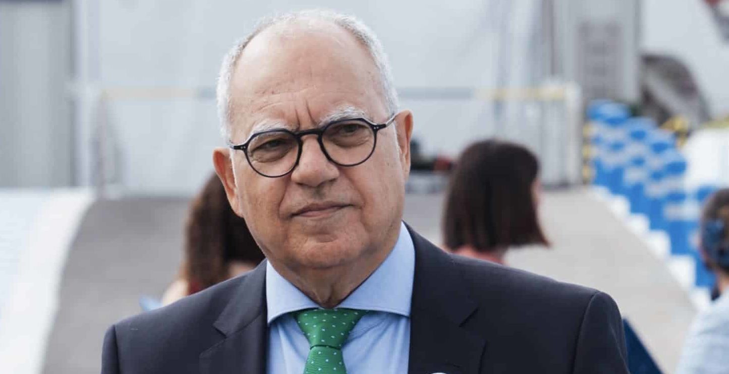 Casimiro Curbelo en el Puerto de Los Cristianos