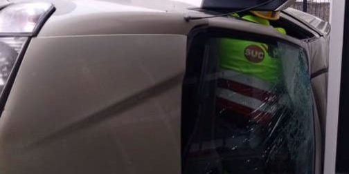 HOMBRE HERIDO TRAS LA SALIDA DE UN VEHÍCULO EN TEROR 1-5-25