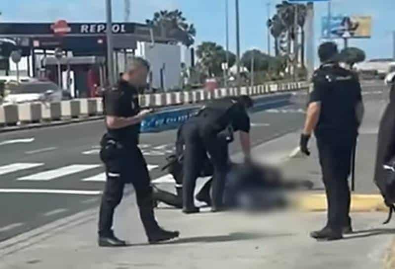 IMAGEN DEL HOMBRE ABATIDO AYER EN GANDO 17-5-25