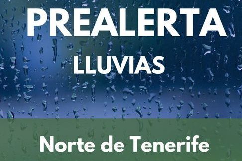 PREALERTA POR LLUVIAS EN EL NORTE DE TENERIFE 13-5-25