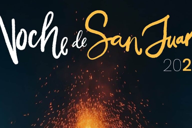 Great bonfire on the night of San Juan