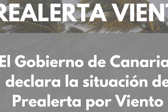PREALERTA POR VIENTO EN CANARIAS 29-6-25