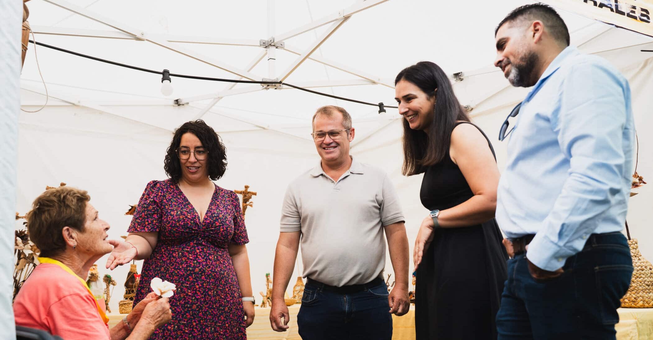120725 Autoridades insulares y municipales en la inauguración oficial de la Feria Insular de Artesanía y Gastronomía de La Gomera