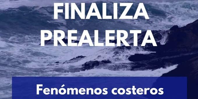 FINALIZA LA PREALERTA EN CANARIAS POR FENÓMENOS COSTEROS 7-7-25