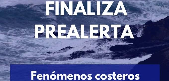 FINALIZA LA PREALERTA POR FENÓMENOS COSTEROS EN CANARIAS 20-7-25