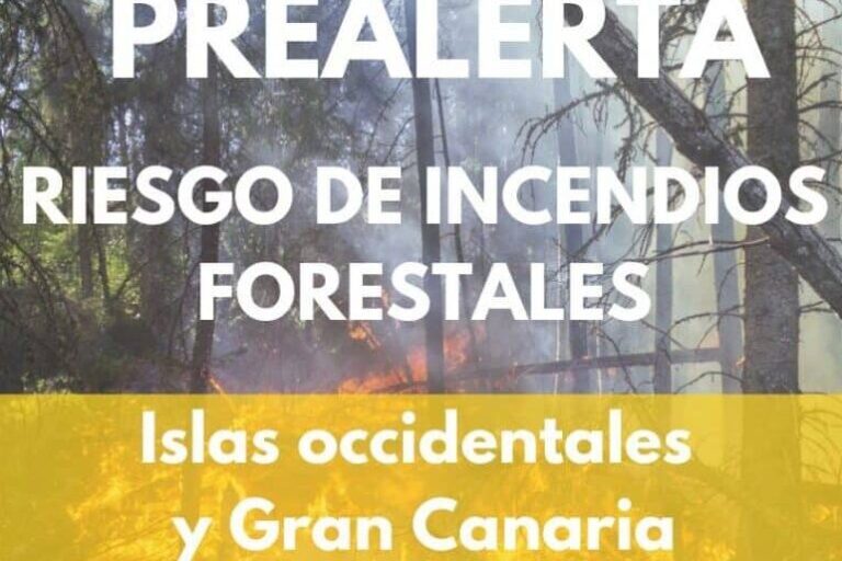 FINALIZA LA PREALERTA POR RIESGO DE INCENDIOS FORESTALES EN CANARIAS 20-7-25