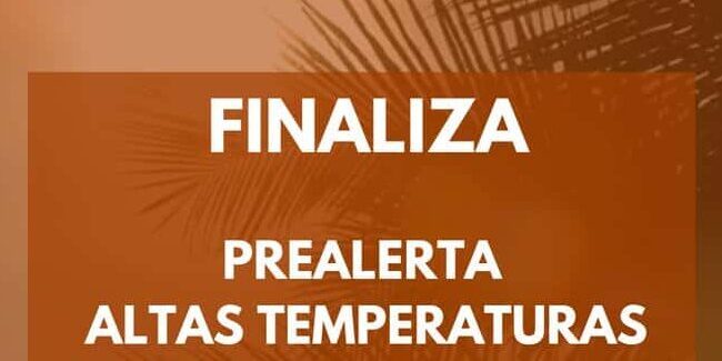 FINALIZA PREALERTA POR ALTAS TEMPERATURAS EN CANARIAS 30-7-25