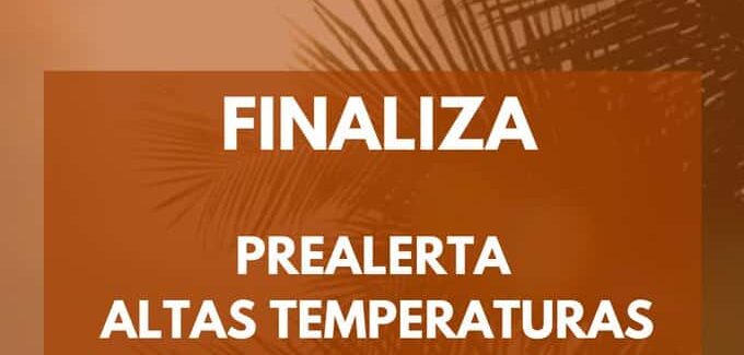 FINALIZA PREALERTA POR ALTAS TEMPERATURAS EN CANARIAS 30-7-25