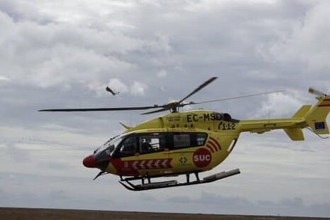 HOMBRE TRASLADADO EN HELICÓPTERO DEL SUC TRAS SUFRIR UNA PARADA EN VALLE GRAN REY-LA GOMERA 19-7-25