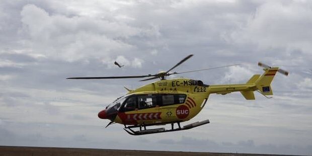 HOMBRE TRASLADADO EN HELICÓPTERO DEL SUC TRAS SUFRIR UNA PARADA EN VALLE GRAN REY-LA GOMERA 19-7-25