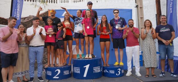 Pódium masculino y femenino general