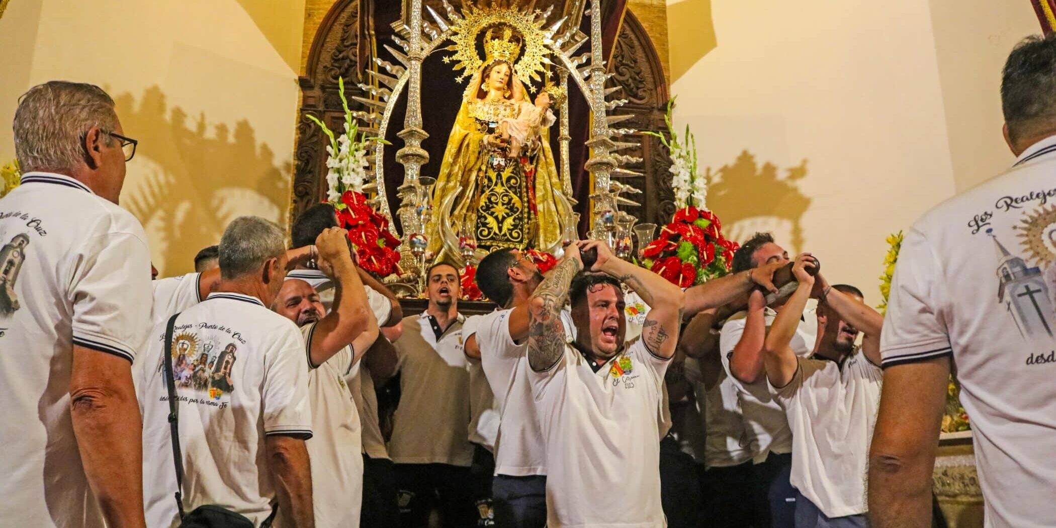 Recurso procesi�n marinos Puerto de la Cruz con Virgen del Carmen de Los Realejos
