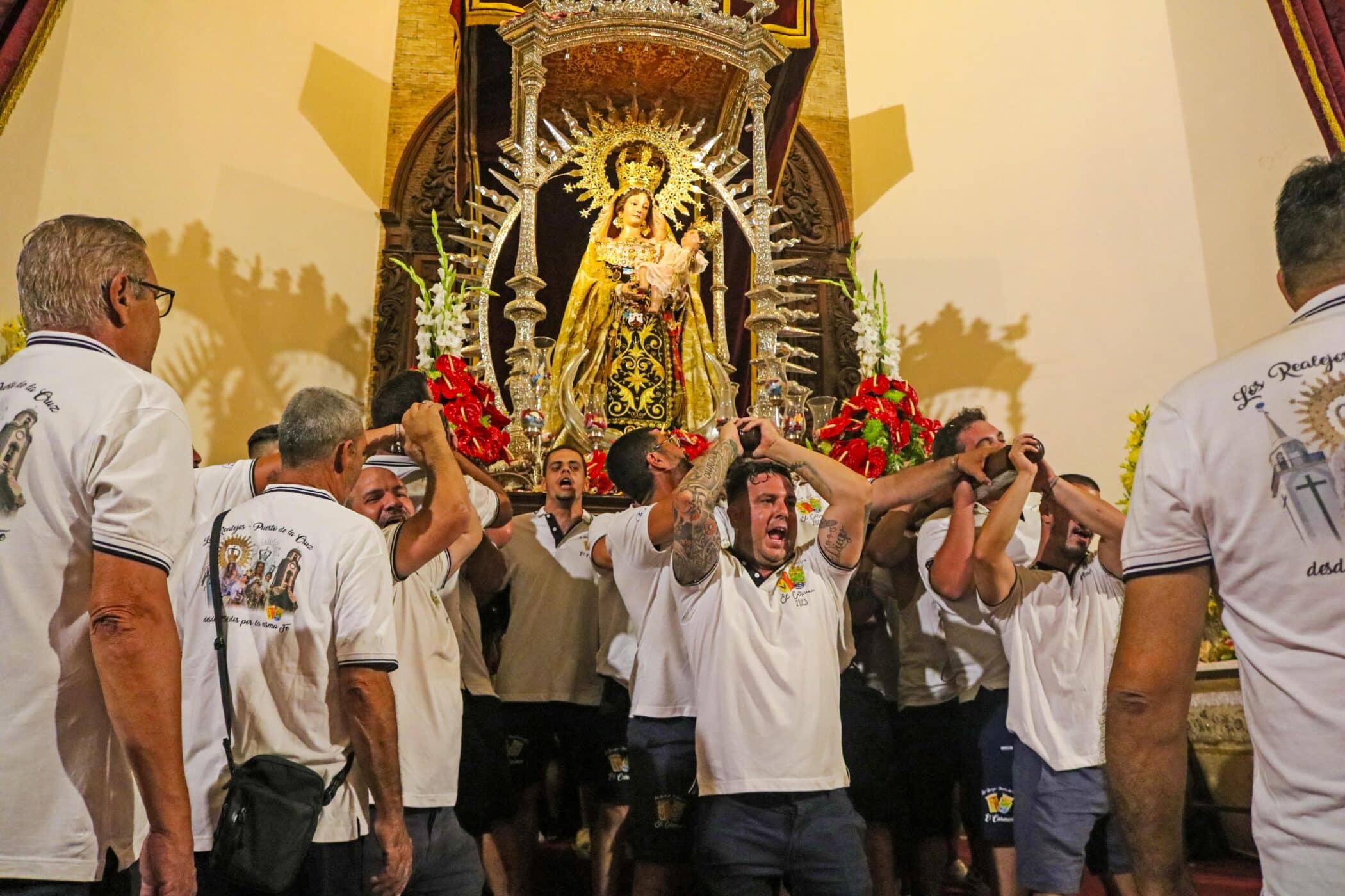 Recurso procesi�n marinos Puerto de la Cruz con Virgen del Carmen de Los Realejos