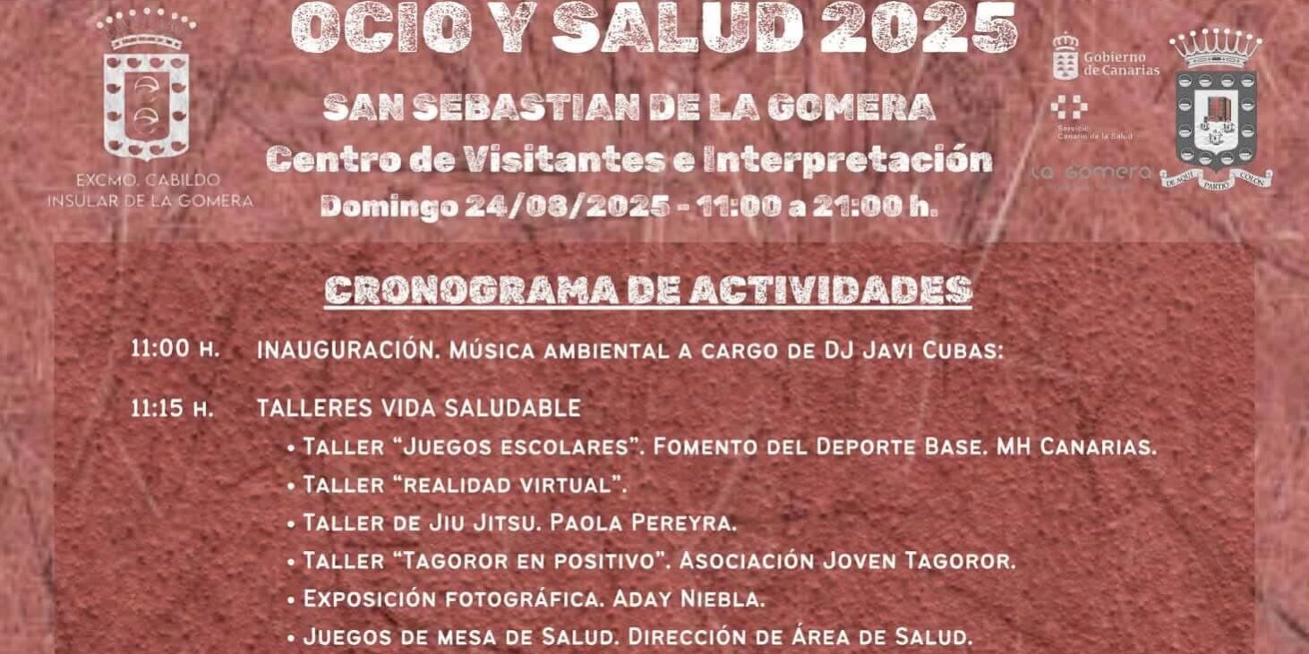 220825 Programa de Ocio y Salud 2025 en San Sebastián de La Gomera
