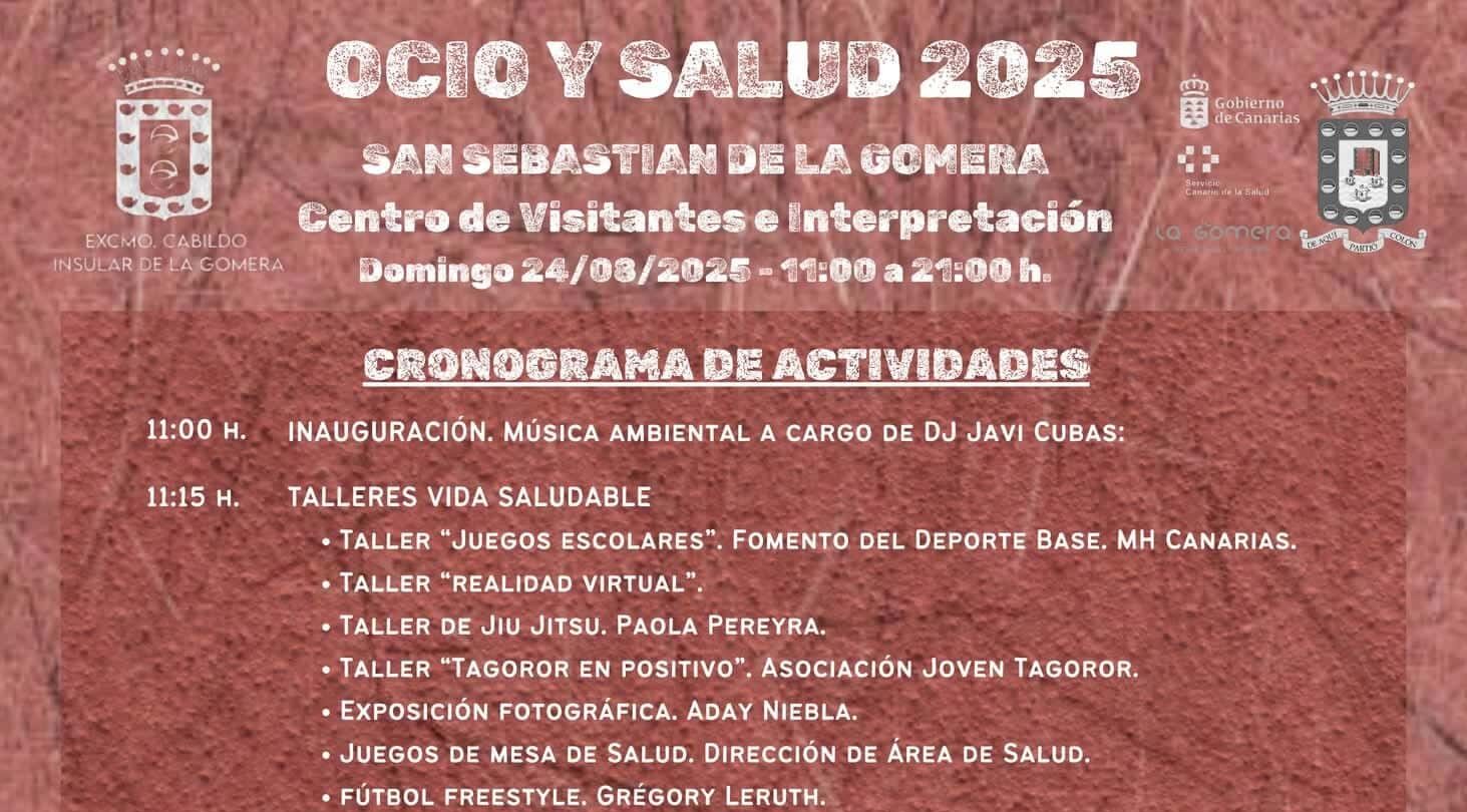 220825 Programa de Ocio y Salud 2025 en San Sebastián de La Gomera