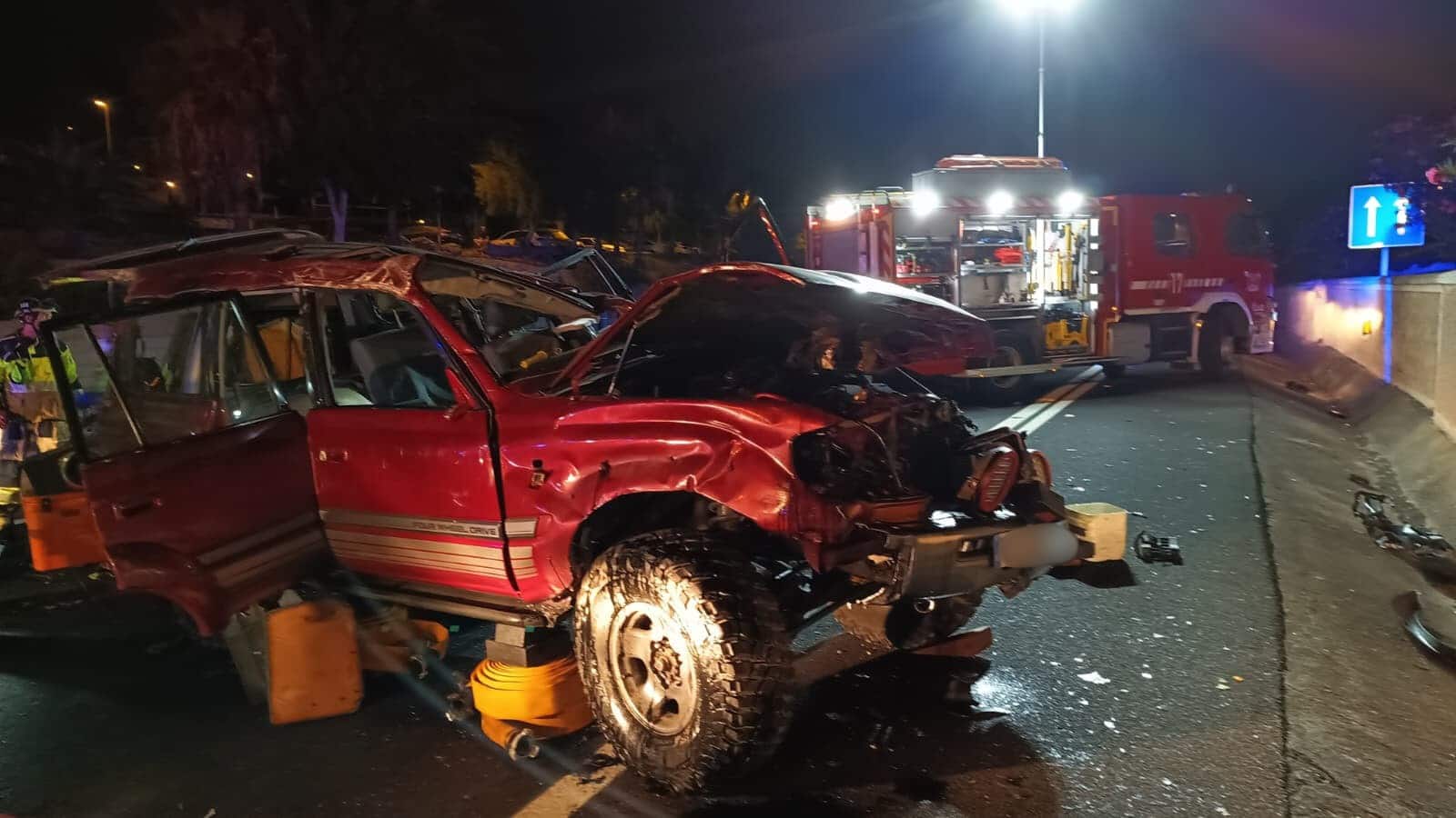 Accidente de tráfico en Adeje (1)