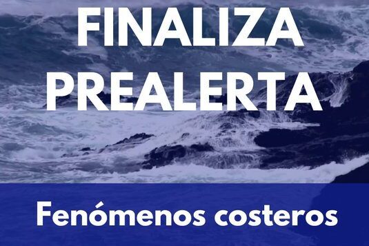 FINALIZA LA PREALERTA POR FENÓMENOS COSTEROS EN CANARIAS 15-8-25