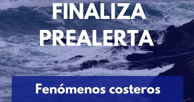 FINALIZA LA PREALERTA POR FENÓMENOS COSTEROS EN CANARIAS 15-8-25