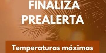 FINALIZA PREALERTA POR TEMPERATURAS MÁXIMAS EN CANARIAS 24-8-25