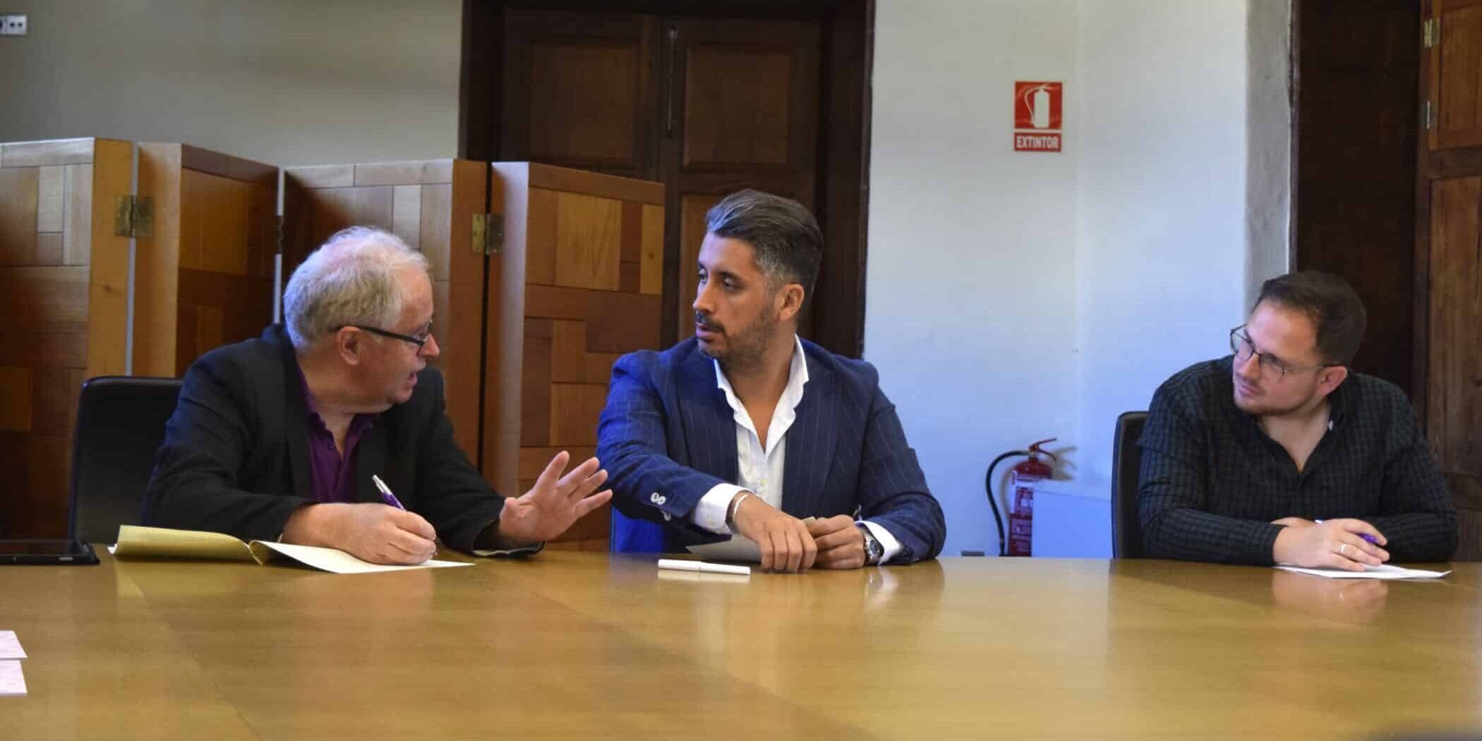 Julián Brito Serrador, Luis Yeray Gutiérrez y Adrián del Castillo