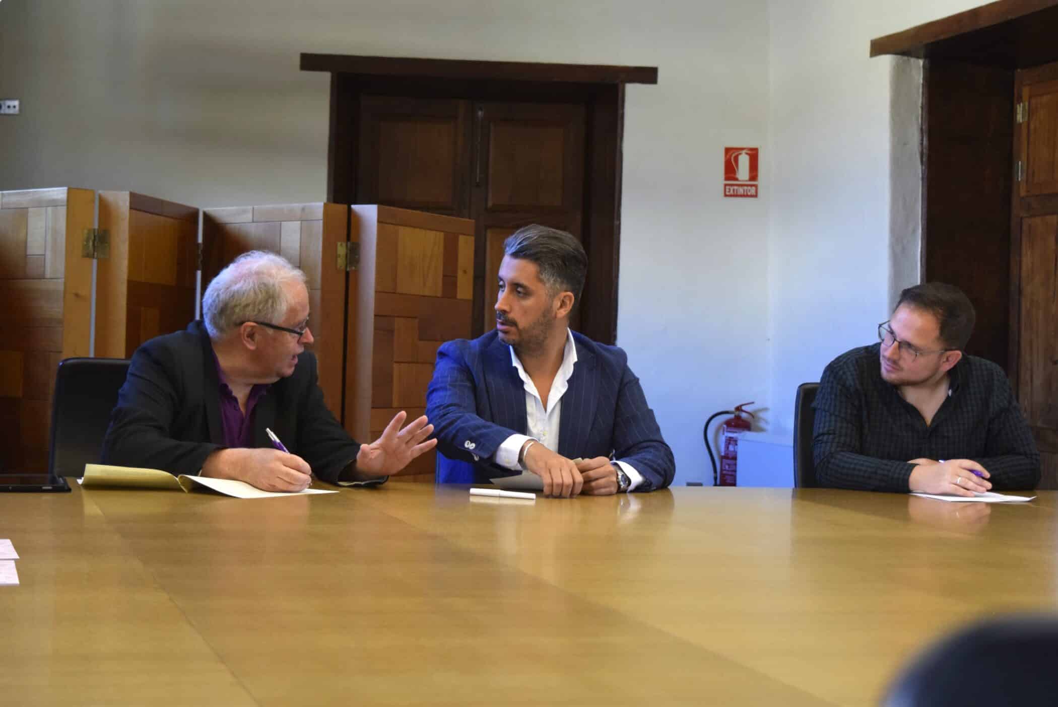 Julián Brito Serrador, Luis Yeray Gutiérrez y Adrián del Castillo