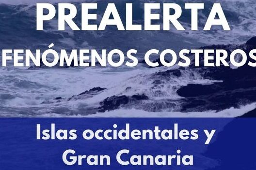 PREALERTA POR FENÓMENOS COSTEROS EN GRAN CANARIA E ISLAS OCCIDENTALES 18-8-25