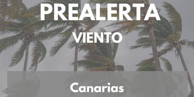 PREALERTA POR VIENTO EN CANARIAS 18-8-25