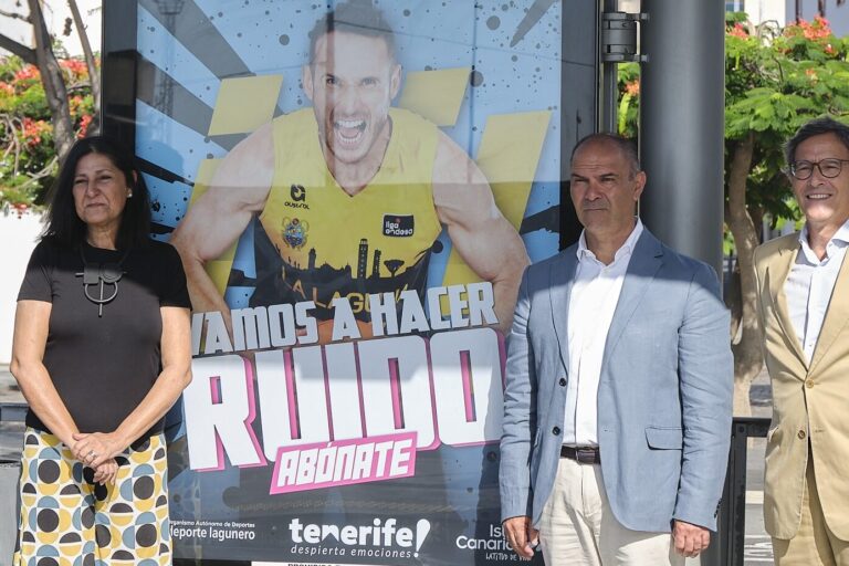 Tranvía apoyo campaña de abonos CB Canarias La Laguna Tenerife baloncesto