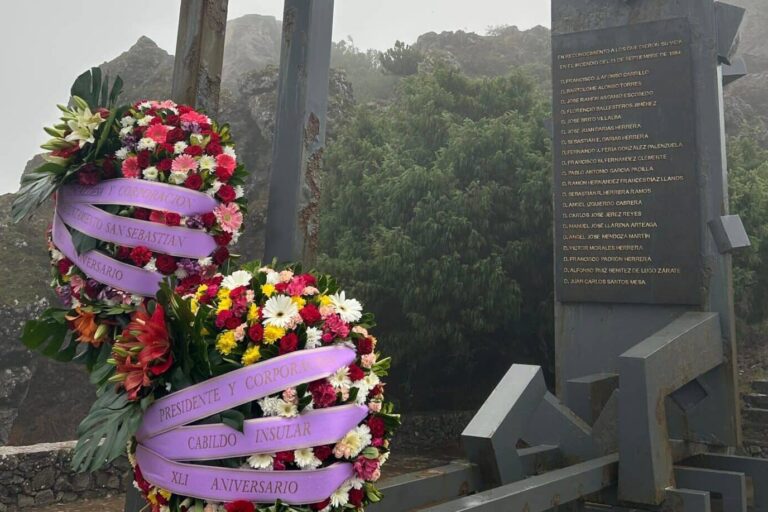 110925 Recuerdo a las víctimas del incendio de 1984 en La Gomera, en el 41 aniversario de la tragedia