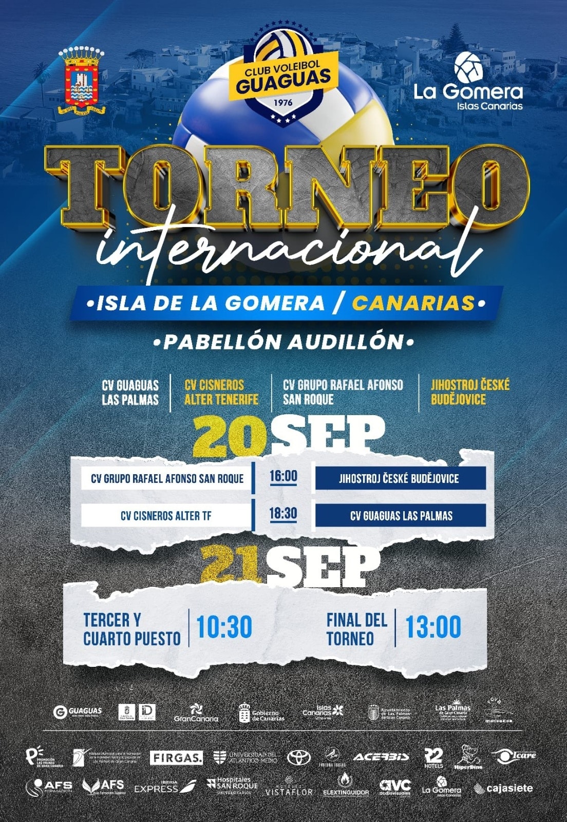 180925 Cartel Torneo Internacional de Voleibol Isla de La Gomera 2025