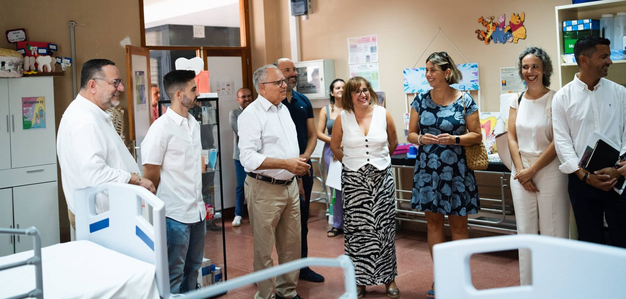 180925 El presidente del Cabildo, Casimiro Curbelo, y el consejero regional de Educación, Poli Suárez, en su visita al CIFP La Gomera